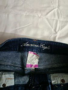 Real American Eagle Denim Micro Shorts