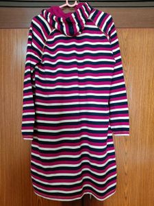 Shyla Striped Hooded Dress Size M