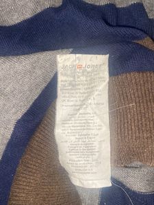 Men's Striped V-Neck Sweater