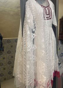 White dress with Dupatta