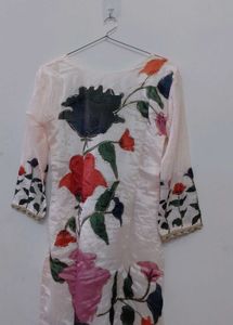 Floral Print Kurta Set with Dupatta