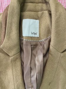 Classic Double-Breasted Camel Coat