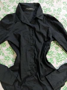 🖤🎱 Y2K Black Fitted Button-Up Shirt 🎱🖤