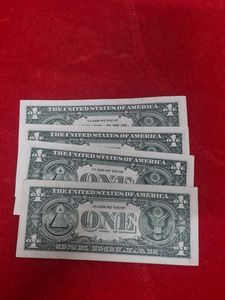 4 pcs Genuine US One Dollar Bills