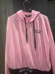 Pink Cropped Hoodie - "Decide The Vibe"🎀
