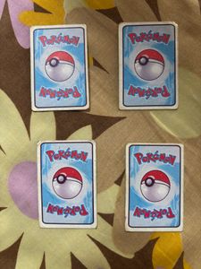 4 vintage pokemon trump cards