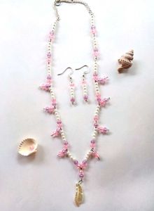Dreamy Mermaid 🧜‍♀️ ✨️ Necklace😱+ Earrings