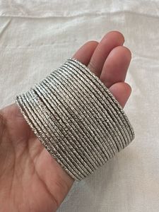 Set of Silver Tone Bangles