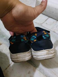 Cute Dinosaur Print Kids Sneakers