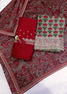 Elegant Soft Muslin fabric Dress Material