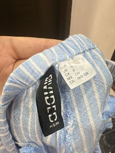 Blue Striped Pajama Pants