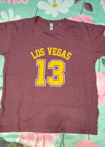 Brown Oversized Jersey T-Shirt for Girls – Soft &amp;