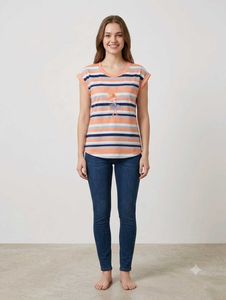 Striped T-Shirt with Cute Graphic