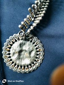 Traditional antique  Indian Oxidised Necklace long