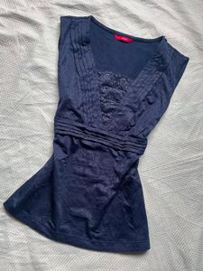 Elegant Navy Blue Top
