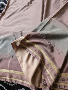 Mauve And Grey Saree
