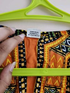 Vibrant Boho Print Kaftan Top
