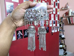 🪞✨Jhumka Earrings with Mirror work 🪞✨