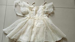 princess white frock