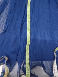 Royal Blue Net Skirt with Sequins