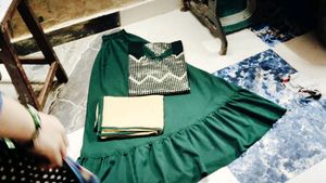 Semi Stitched Kurta Sharara And Duppta