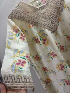 Floral Print Kurta Set