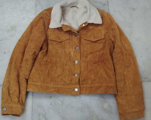 Corduroy Sherpa Lined Jacket