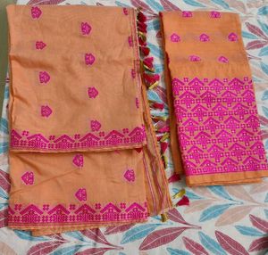 Assamese Mekhla chadar set stiched with c