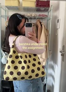 Cute Polka Dot Hobo Bag