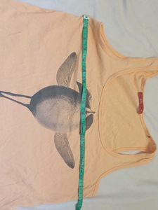 Peach Graphic Tank Top