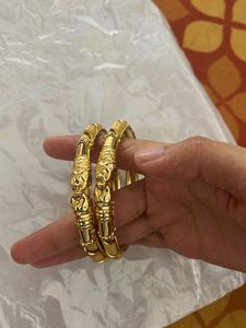 Golden Elephant Bangle Set