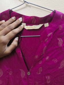 2 kurtas , purple and light green