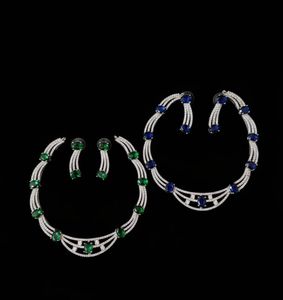 Elegant Blue Stone &amp; Diamond Bracelet