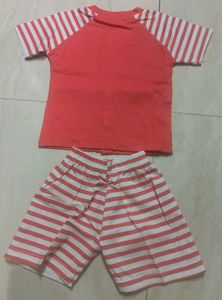 Cute Red &amp; White Striped Outfit