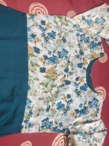 Beautiful Floral Print Ethnic Gown