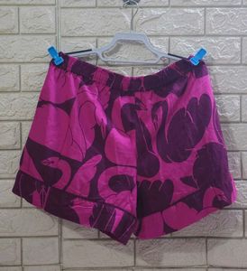 Plum Flamingo/Swan Soft Flannel Shorts
