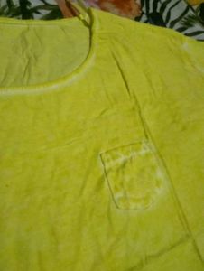 Yellow Cropped T-Shirt