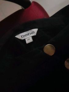 BEBE. Chic Black Wide-Leg Trousers