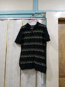 Retro Striped Polo Shirt