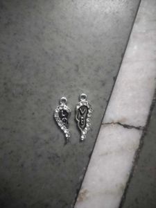 Half Heart "LOVE" Couple Pendant Set