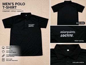 Asian Paints Loctite Black Polo Shirt