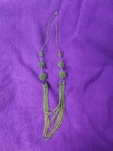 Statement Necklace with Fringe