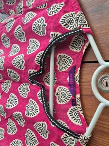 Red Printed Kurta