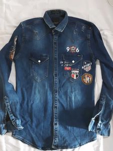 Men's Blue Denim Shirt