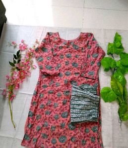 Kurti And Bottom Set