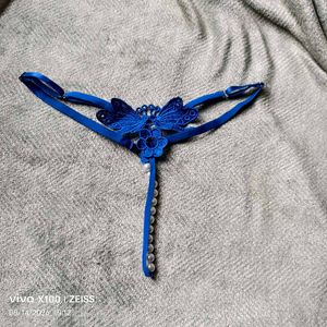 7138. Blue Butterfly Thong