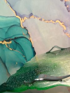 Green Resin Leaf Tray