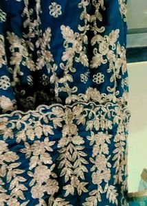 Stunning Teal Embroidered Lehenga Choli