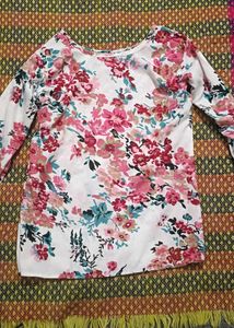 Beautiful Floral Print Long Sleeve Top