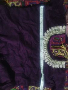 Elegant Purple Kurta Set with Embroidery